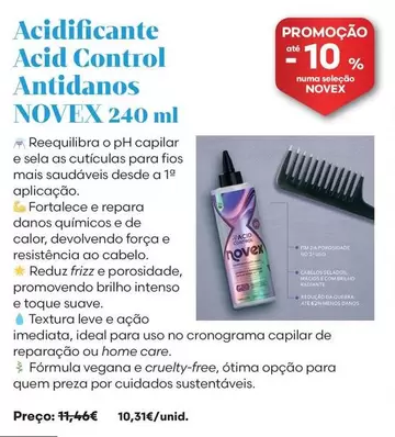 Novex - Acidificante Acid Control Antidanos