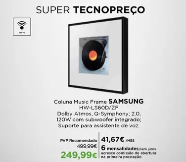 Samsung - Coluna Music Frame HW-LS60D/ZF