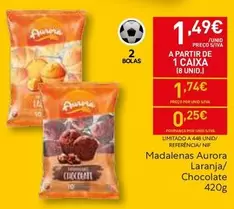 Aurora - Madalenas  Laranja/ Chocolate