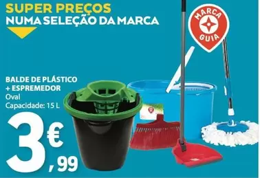 Marca Guia - Balde De Plástico + Espremedor
