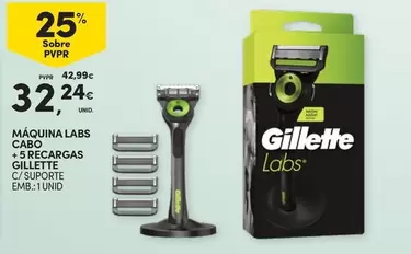 Gillette - Máquina Labs Cabo + Recargas