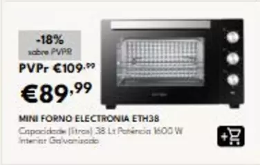 Electronia - Mini Forno Eth38