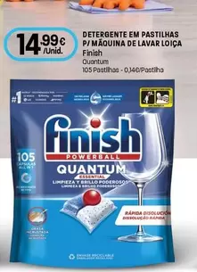 Finish - Detergente Em Pastilhas P/Maquina De Lavar Loica