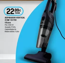Kikasa - Aspirador Vertical 2 Em 1 C/Fio