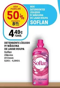 Soflan - Detergente Líquido P/Maquina De Lavar Roupa