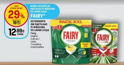 Fairy - Detergente Em Pastilhas P/Maquina De Lavar Loica