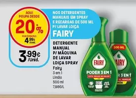 Fairy - Detergente P/ Máquina De Lavar Loiça Spray