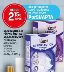 Porsi - Detergente Em Pó P/Maquina De Lavar Roupa