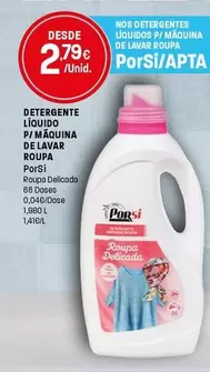 Porsi - Detergente Liquido P/ Máquina De Lavar Roupa
