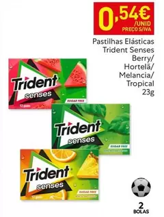 Trident - Pastilhas Elásticas Senses Berry/ Hortela/ Melancia/ Tropical
