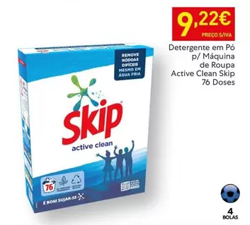 Skip - Detergente Em Pó P/ Maquina De Roupa Active Clean