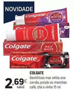 Colgate - Dentifricos Max White One Carvao