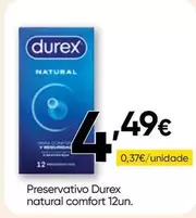 Durex - Preservativo Natural Comfort 12un