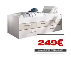 Cama Doble Con Cajones