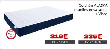 Colchón Muelles Ensacados + Visco
