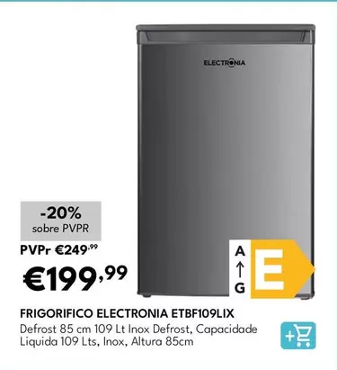 Electronia - Frigorifico ETBF109LIX