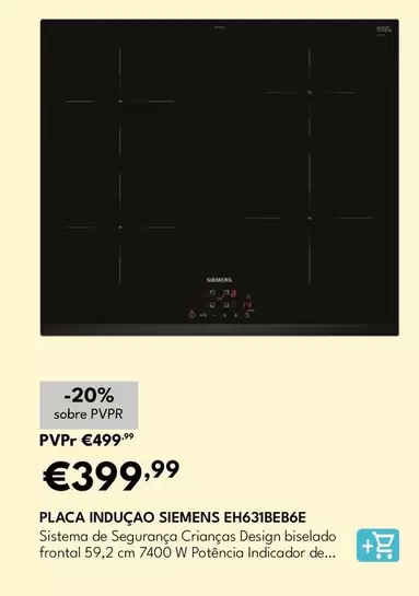 Siemens - Placa Inducao Siemens EH631BEB6E