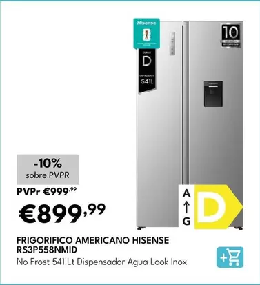 Hisense - Frigorifico Americano RS3P558NMID
