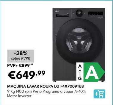LG - Maquina Lavar Roupa F4X7009TBB