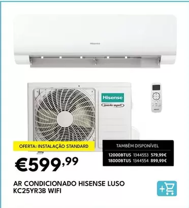 Hisense - Ar Condicionado Luso KC25YR3B Wifi