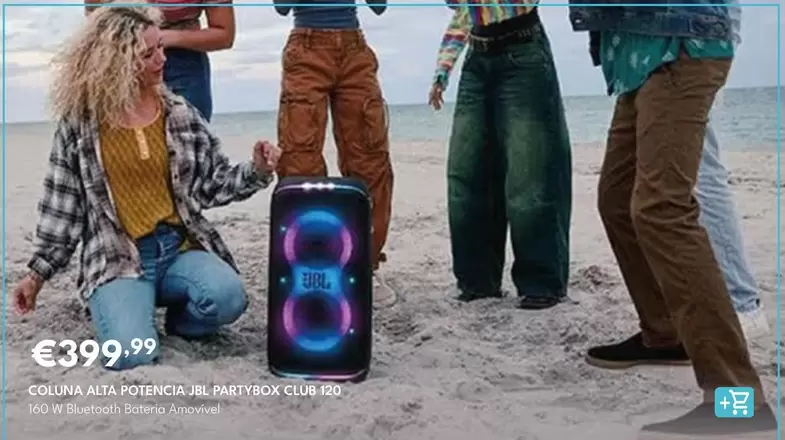 Jbl - Coluna Alta Potencia Partybox Club 120