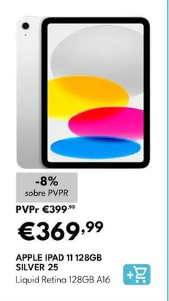 Apple - Ipad 11 128GB Silver 25