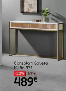 Consola 1 Gaveta Milão 477