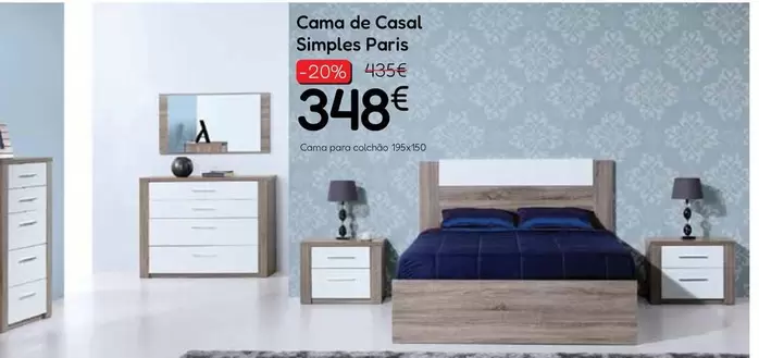 A+ - Cama De Casal Simples Paris