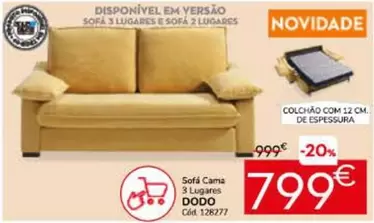 .Com - Sofa Cama 3 Lugares