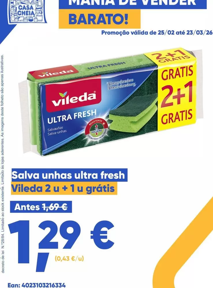 Vileda - Salva Unhas Ultra Fresh