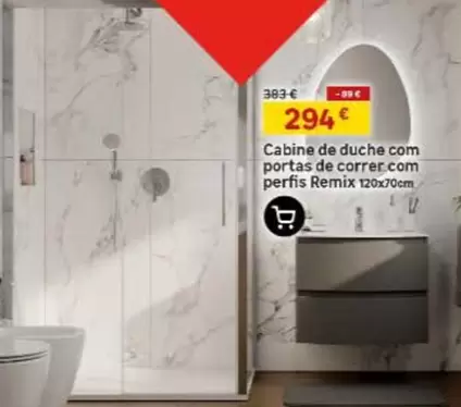 Cabine De Duche Com Portas De Correr