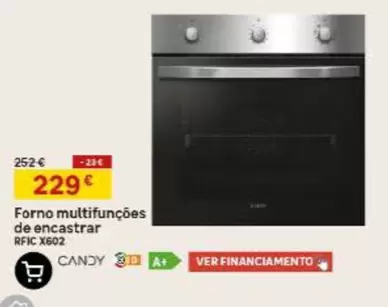 Candy - Forno Multifunções De Encastrar Rfc X602