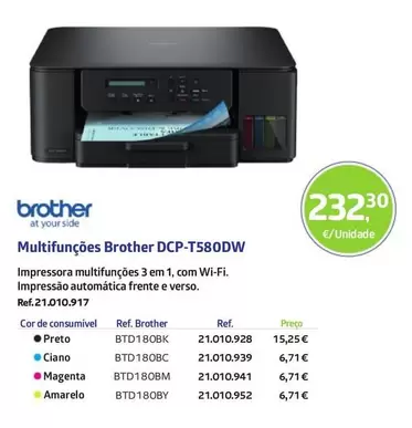 Brother - Multifunções Dcp-t580dw