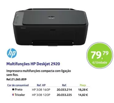HP - Multifunções Deskjet 2920