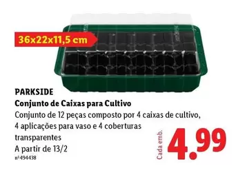 parkside - Conjunto De Caixas Para Cultivo