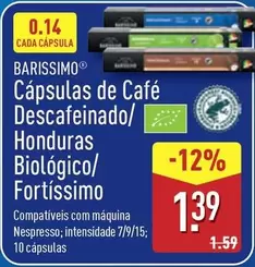 .Com - Cápsulas De Café Descafeinado/ Honduras Biologico/ Fortissimo