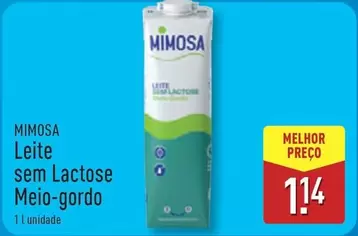 Mimosa - Leite Sem Lactose Meio-gordo