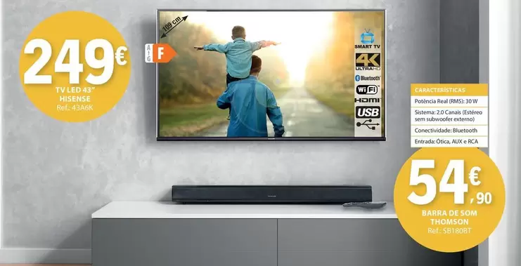 Hisense - Bateria A Cuación Interior