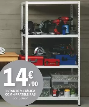 .Com - Estante Metálica Com 4 Prateleiras