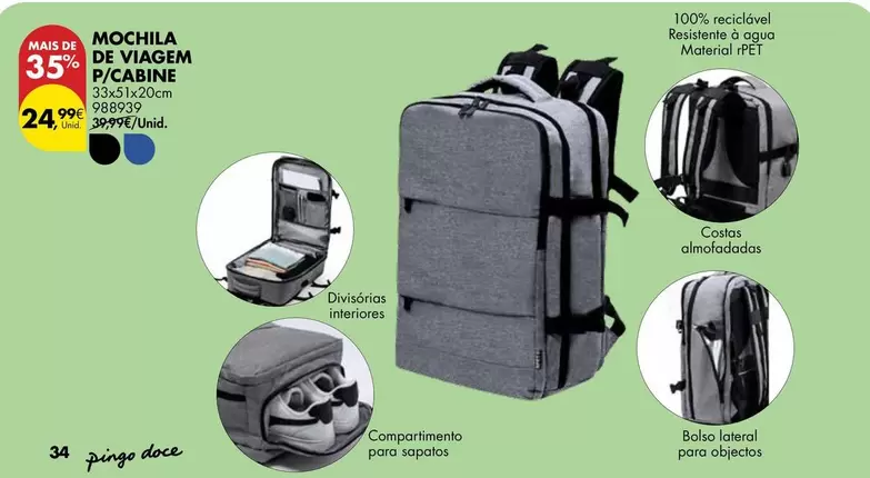 pingo doce - Mochila De Viagem