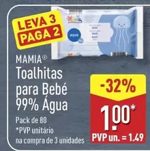 Toalhitas Para Bebe 99% Agua
