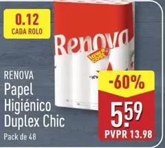 Renova - Papel Higienico Duplex Chic