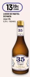 Licor 35 - Licor De Pastel De Nata