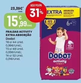 Dodot - Fraldas Activity Extra Absorção