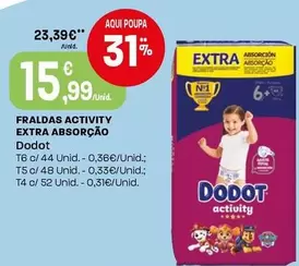 Dodot - Fraldas Activity Extra Absorcao