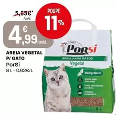 Porsi - Areia Vegetal P/Gato