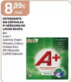 A+ - Detergente Em Cápsulas P/Máquina De Lavar Roupa
