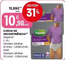 Depend - Cueca De Incontinência