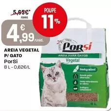 Porsi - Areia Vegetal P/ Gato