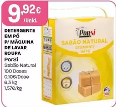 Porsi - Detergente Em Pô P/ Máquina De Lavar Roupa